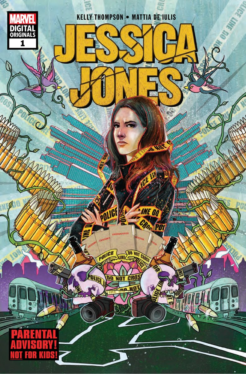 The cover for Jessica Jones #1, available right now.